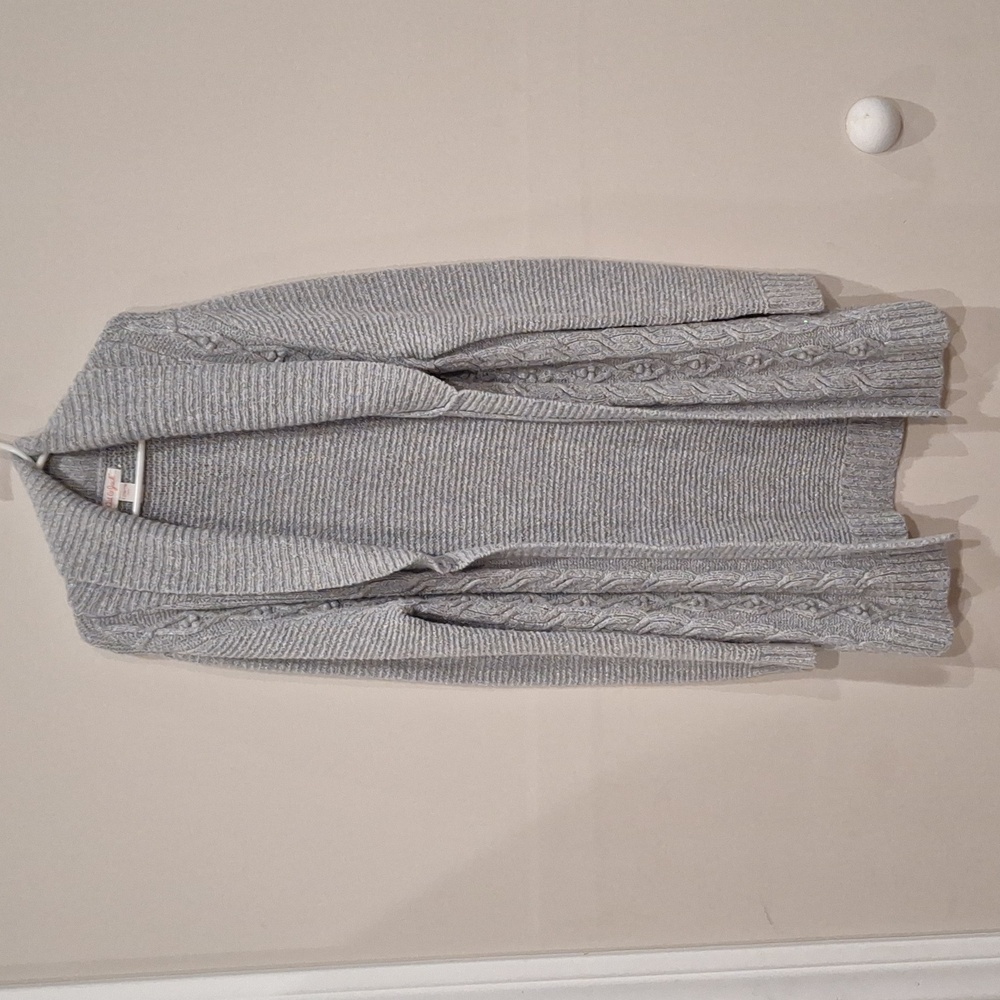 Girl sweater gray large 10/12